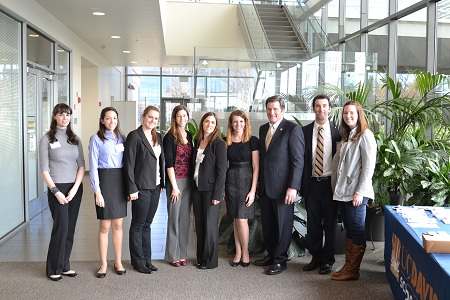 Congressman and students