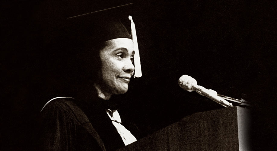 Coretta Scott King, 1981 Commencement Speaker