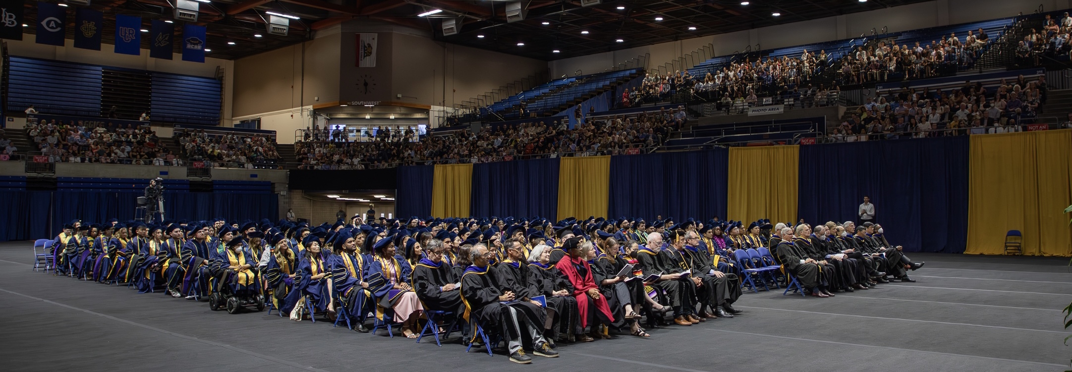 Class of 2024 commencement ceremony at the University Credit Union Center.