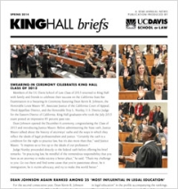King Hall Briefs Newsletter Spring 2014