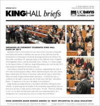 King Hall Briefs Newsletter Spring 2014